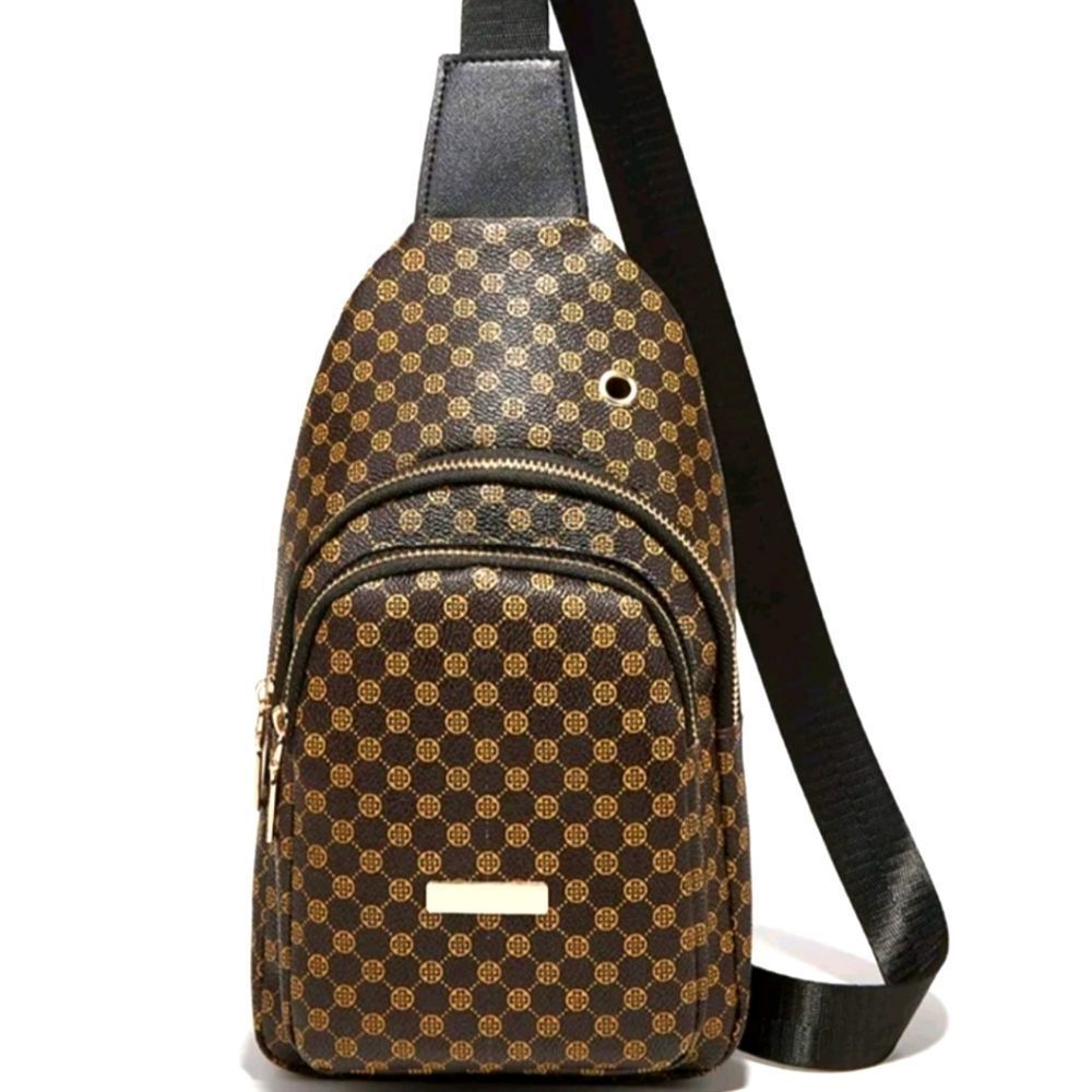 Brown Adjustable Sling Bag - Picture 4 of 9